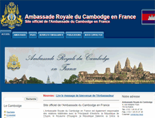 Tablet Screenshot of ambcambodgeparis.info